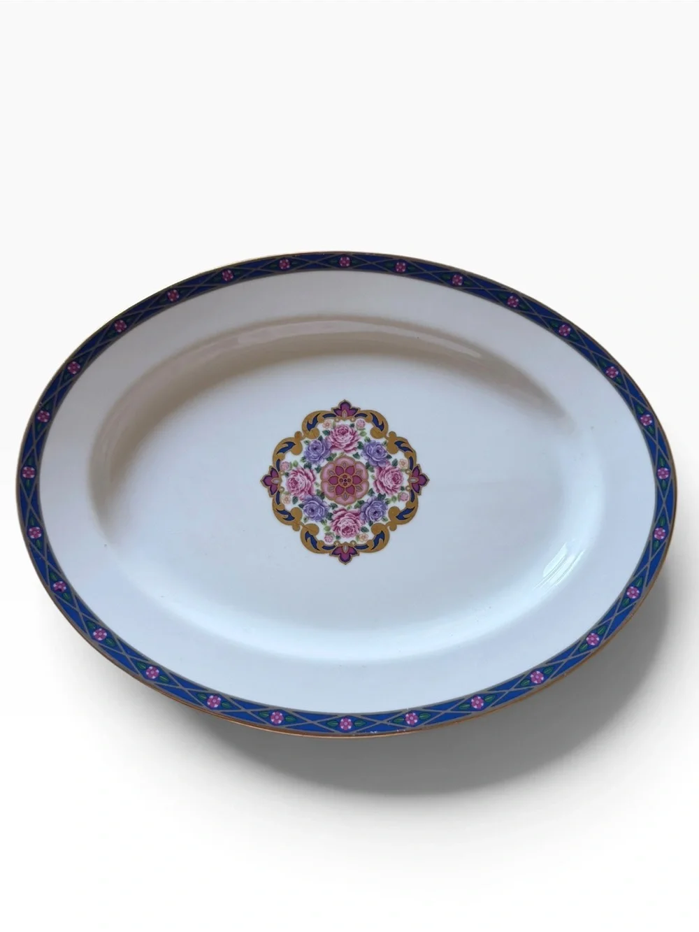 Vintage Muirfield Medallion Oval Serving Platter